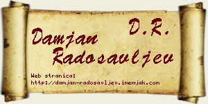 Damjan Radosavljev vizit kartica